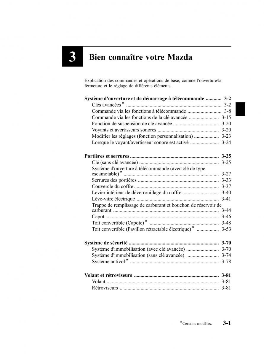 Mazda MX 5 Miata NC III 3 manuel du proprietaire / page 67