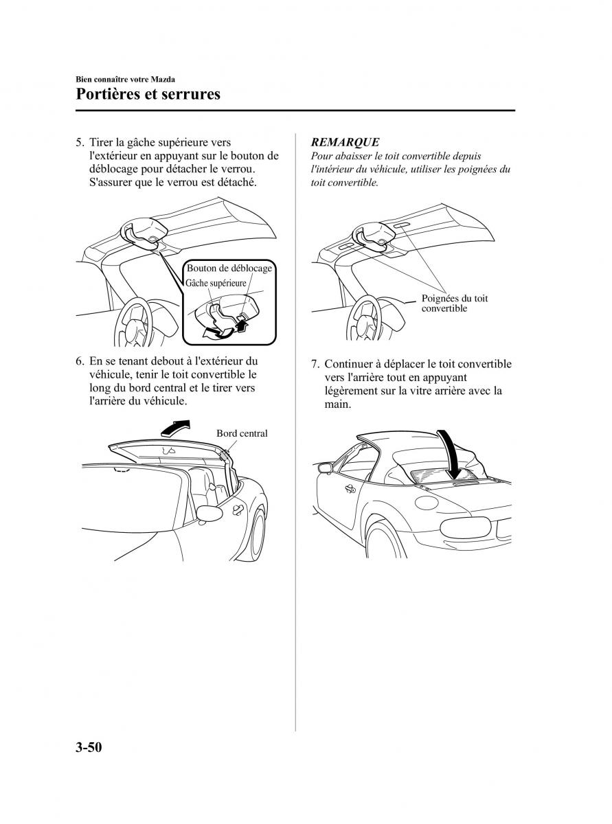 Mazda MX 5 Miata NC III 3 manuel du proprietaire / page 116