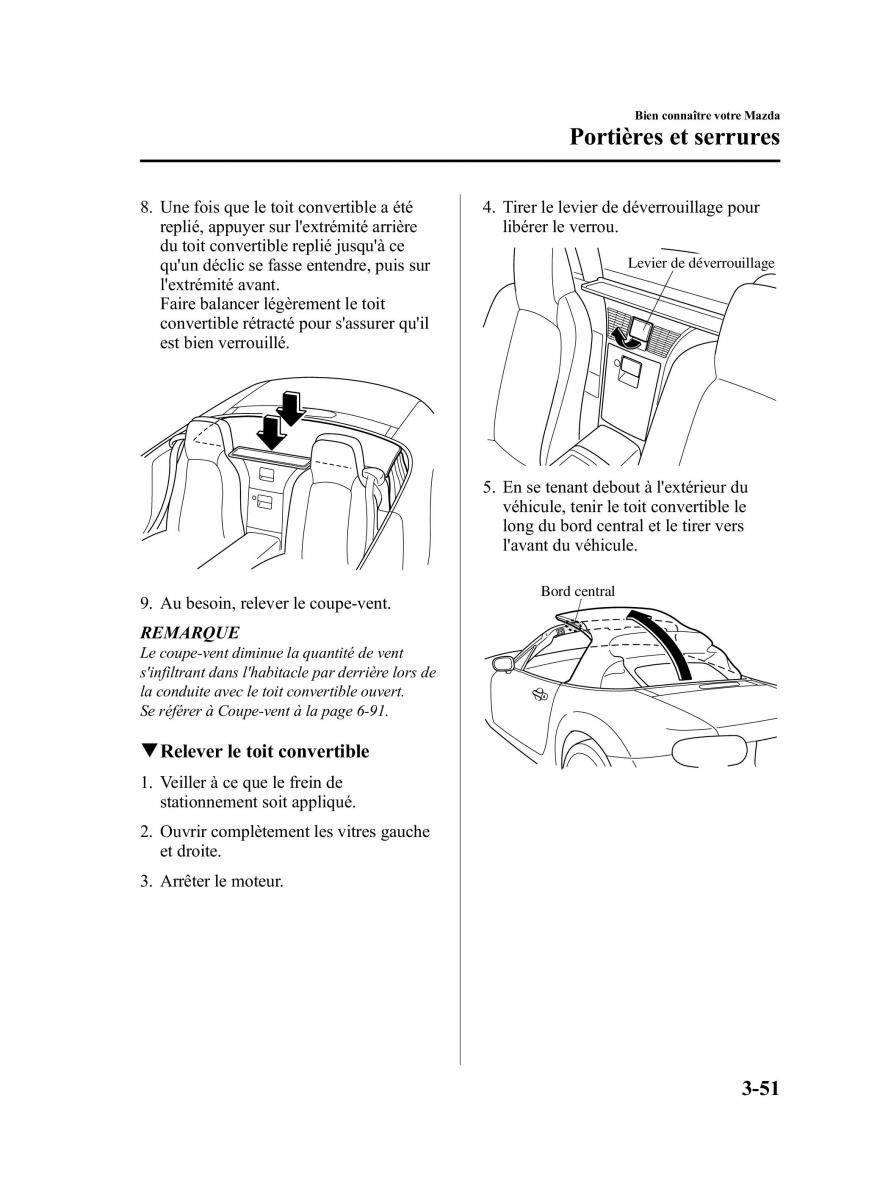 Mazda MX 5 Miata NC III 3 manuel du proprietaire / page 117