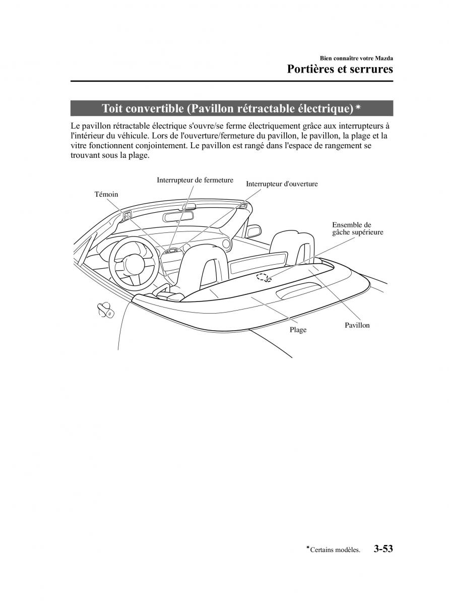 Mazda MX 5 Miata NC III 3 manuel du proprietaire / page 119