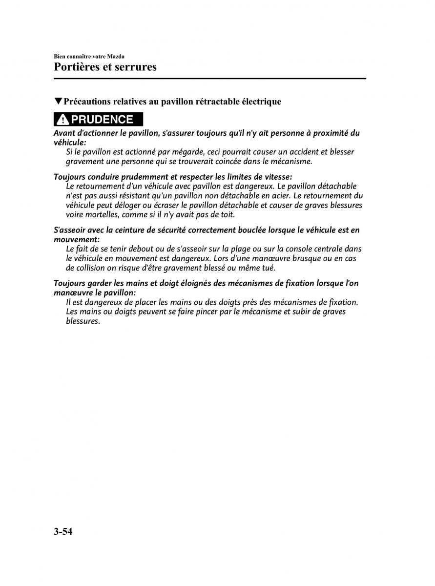 Mazda MX 5 Miata NC III 3 manuel du proprietaire / page 120