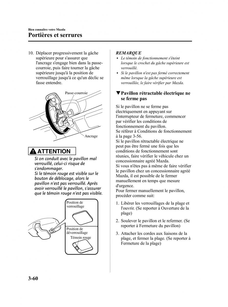 Mazda MX 5 Miata NC III 3 manuel du proprietaire / page 126