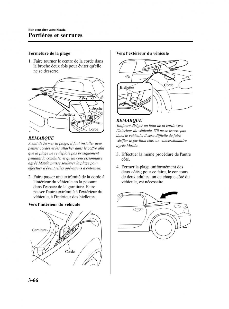 Mazda MX 5 Miata NC III 3 manuel du proprietaire / page 132