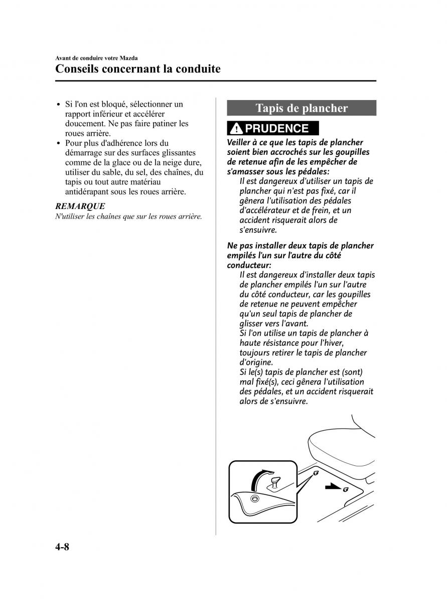 Mazda MX 5 Miata NC III 3 manuel du proprietaire / page 158