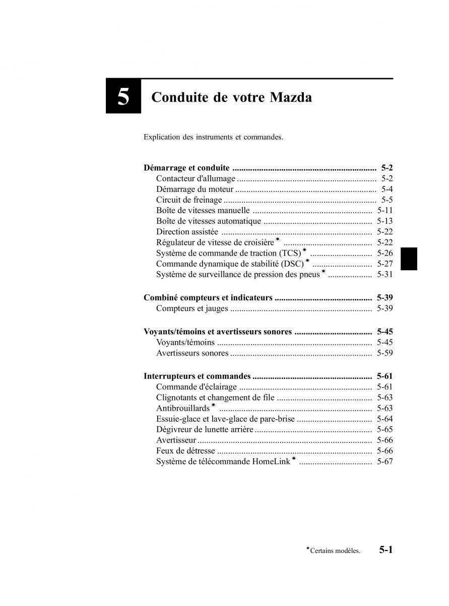 Mazda MX 5 Miata NC III 3 manuel du proprietaire / page 165