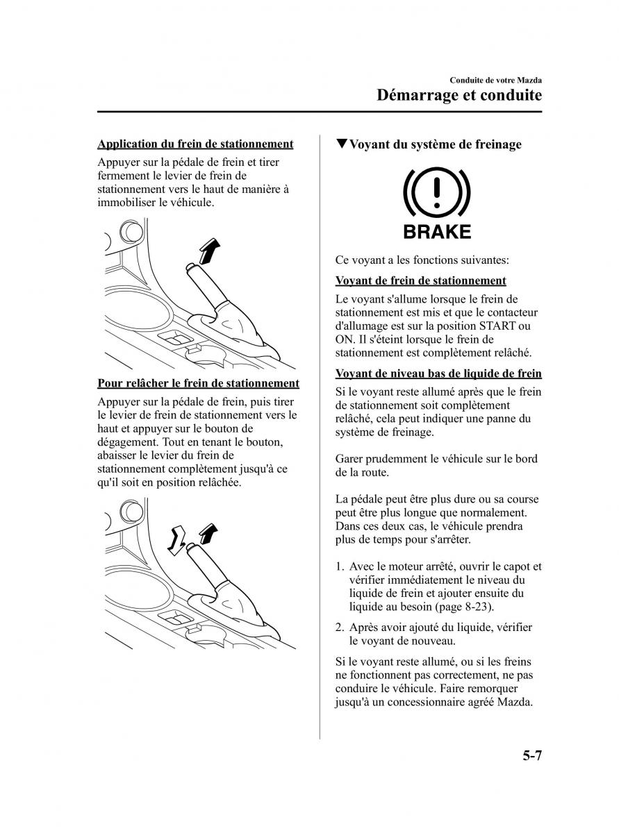 Mazda MX 5 Miata NC III 3 manuel du proprietaire / page 171