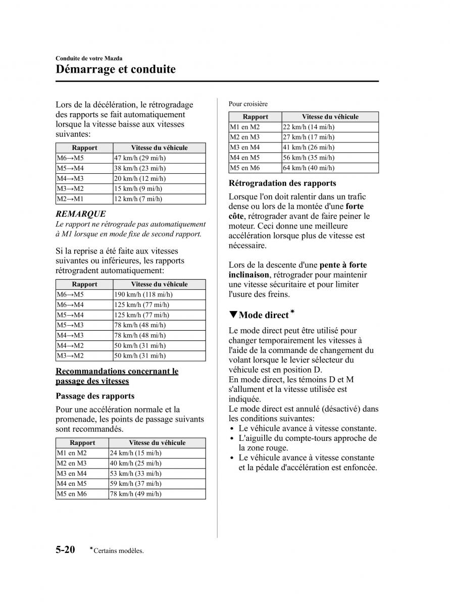 Mazda MX 5 Miata NC III 3 manuel du proprietaire / page 184