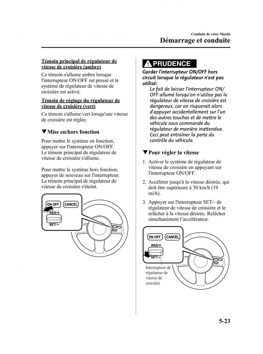 Mazda MX 5 Miata NC III 3 manuel du proprietaire / page 187