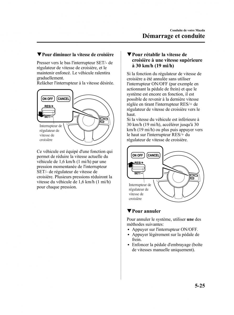 Mazda MX 5 Miata NC III 3 manuel du proprietaire / page 189