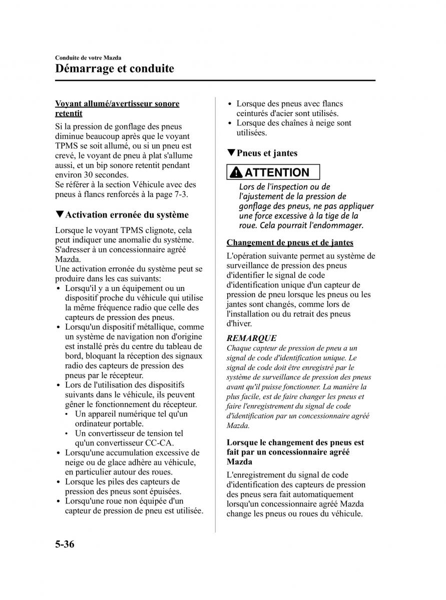 Mazda MX 5 Miata NC III 3 manuel du proprietaire / page 200