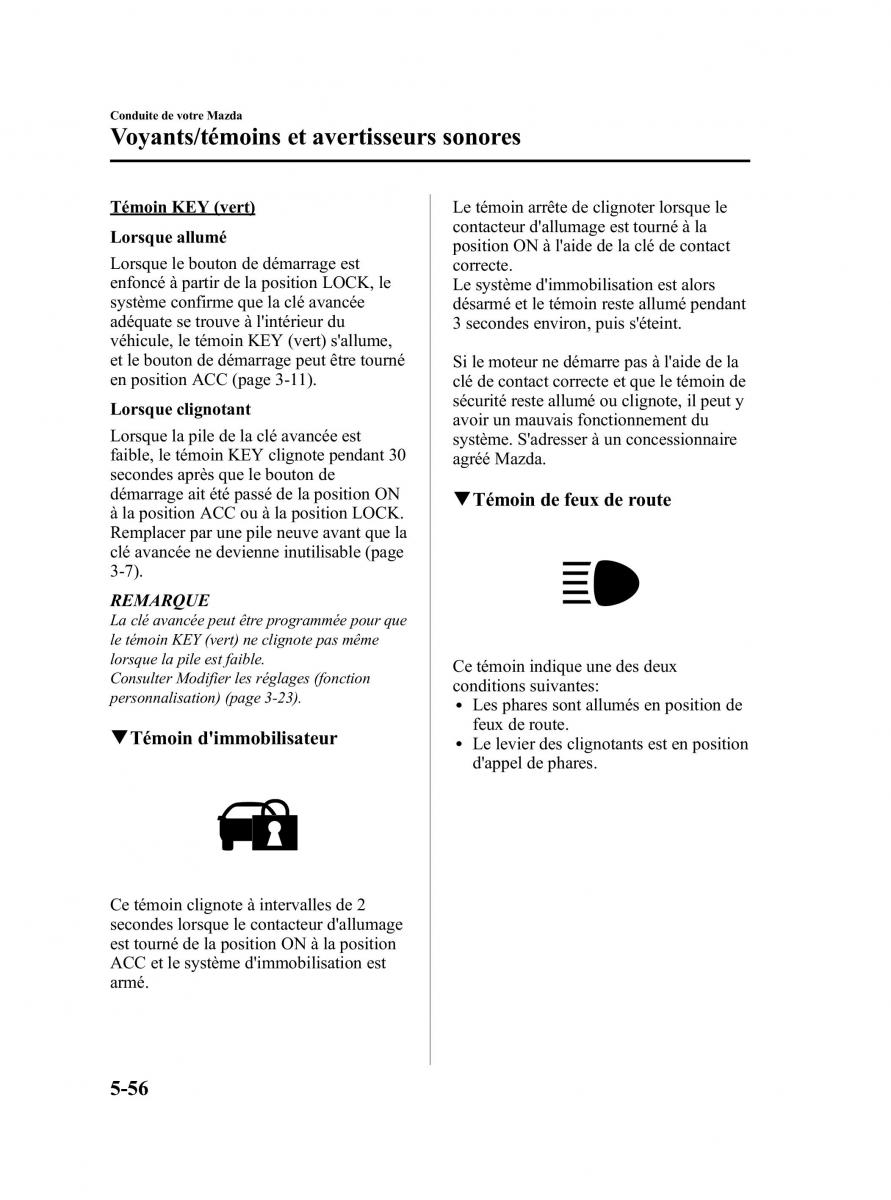 Mazda MX 5 Miata NC III 3 manuel du proprietaire / page 220