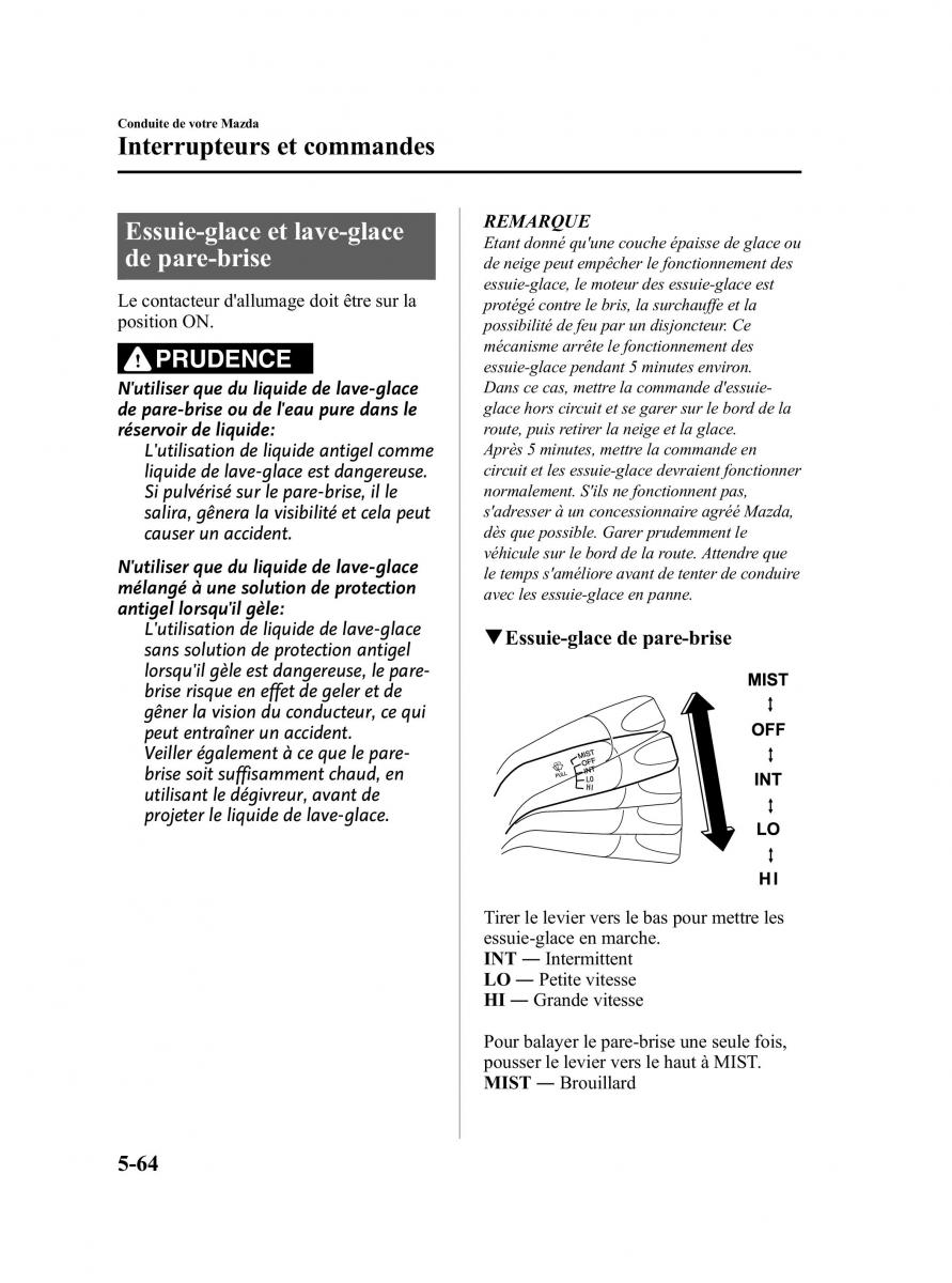 Mazda MX 5 Miata NC III 3 manuel du proprietaire / page 228