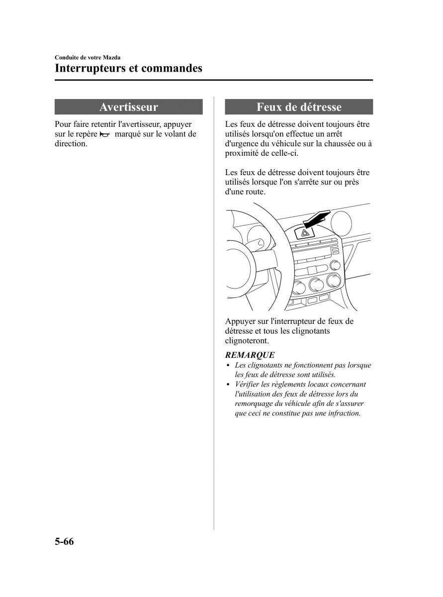 Mazda MX 5 Miata NC III 3 manuel du proprietaire / page 230