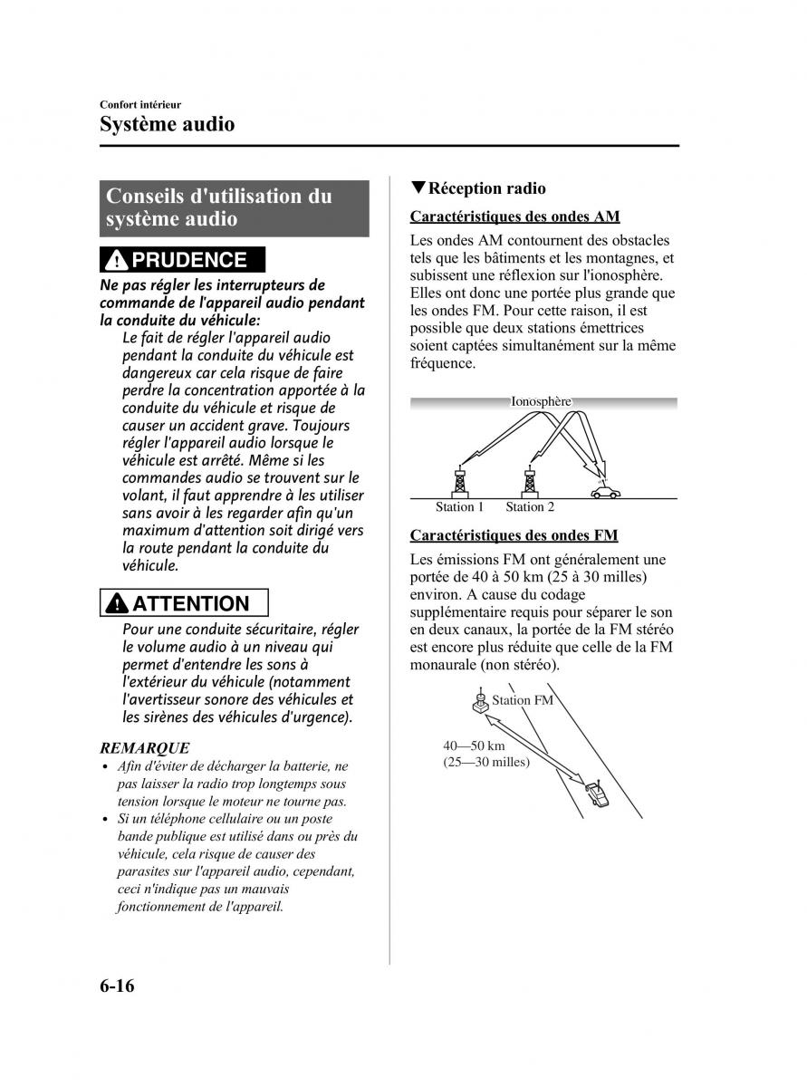 Mazda MX 5 Miata NC III 3 manuel du proprietaire / page 250