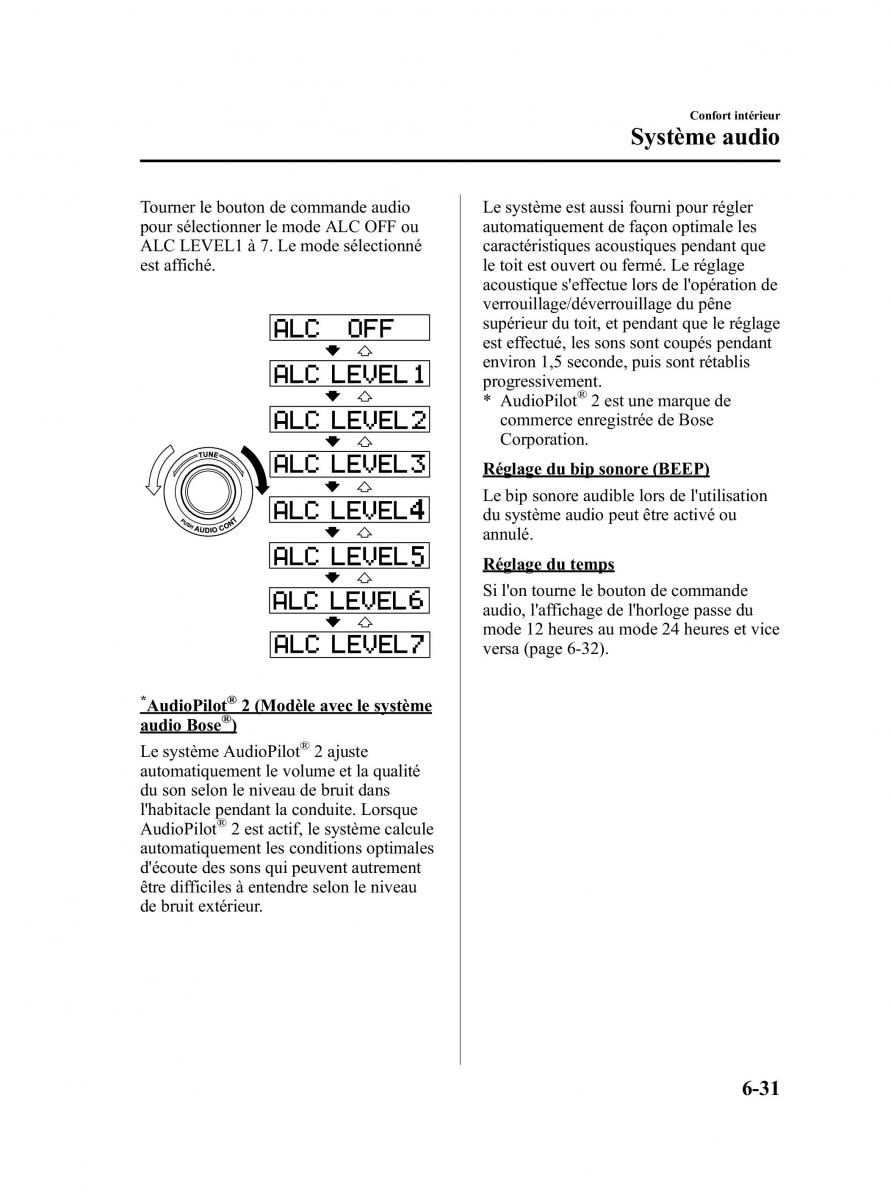 Mazda MX 5 Miata NC III 3 manuel du proprietaire / page 265