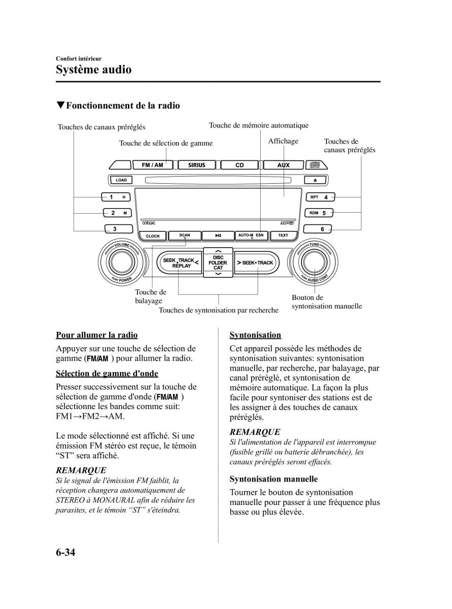 Mazda MX 5 Miata NC III 3 manuel du proprietaire / page 268