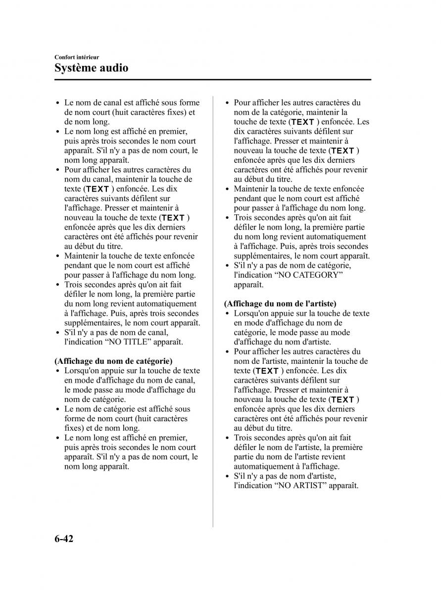 Mazda MX 5 Miata NC III 3 manuel du proprietaire / page 276