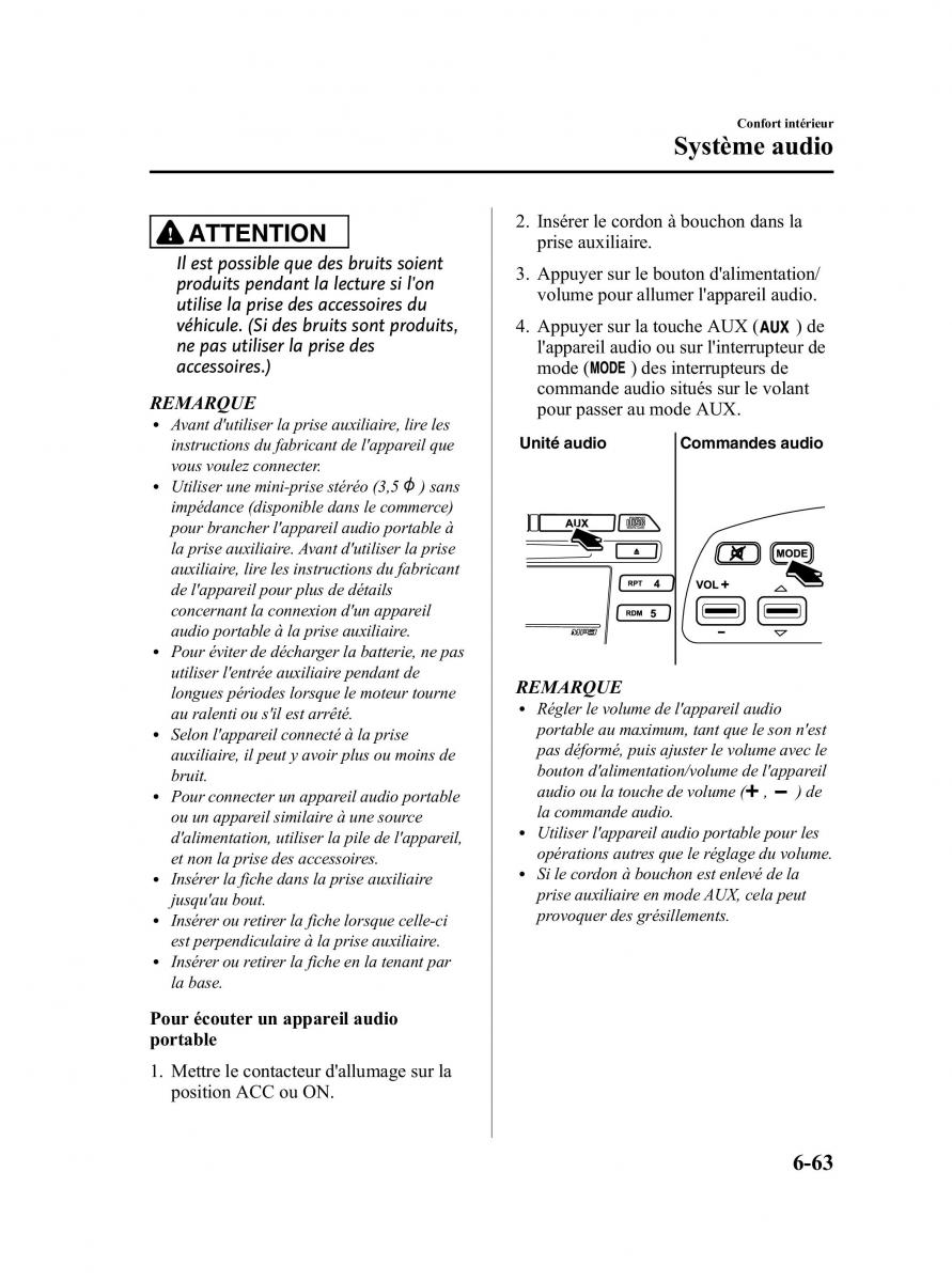 Mazda MX 5 Miata NC III 3 manuel du proprietaire / page 297