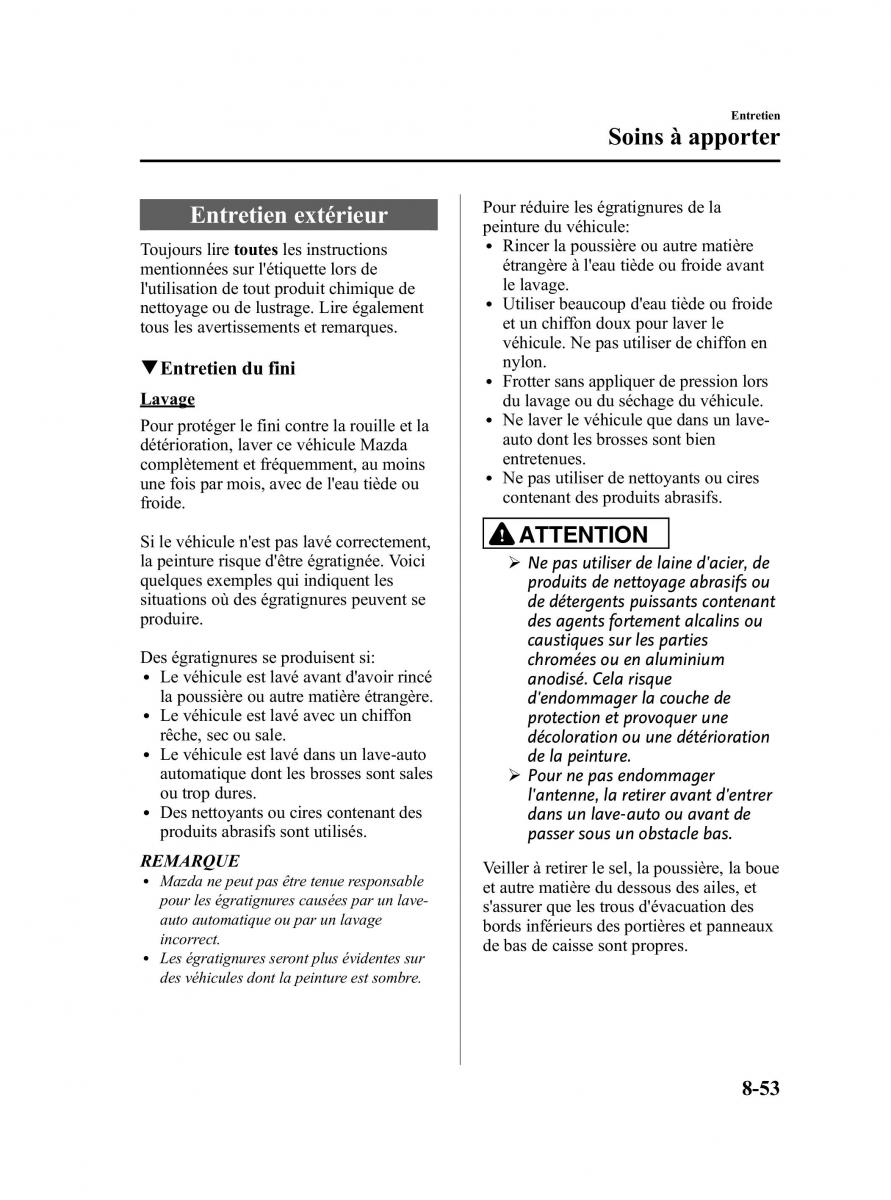 Mazda MX 5 Miata NC III 3 manuel du proprietaire / page 411