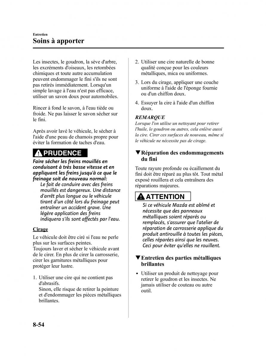 Mazda MX 5 Miata NC III 3 manuel du proprietaire / page 412