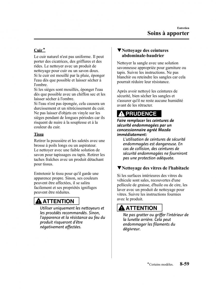 Mazda MX 5 Miata NC III 3 manuel du proprietaire / page 417