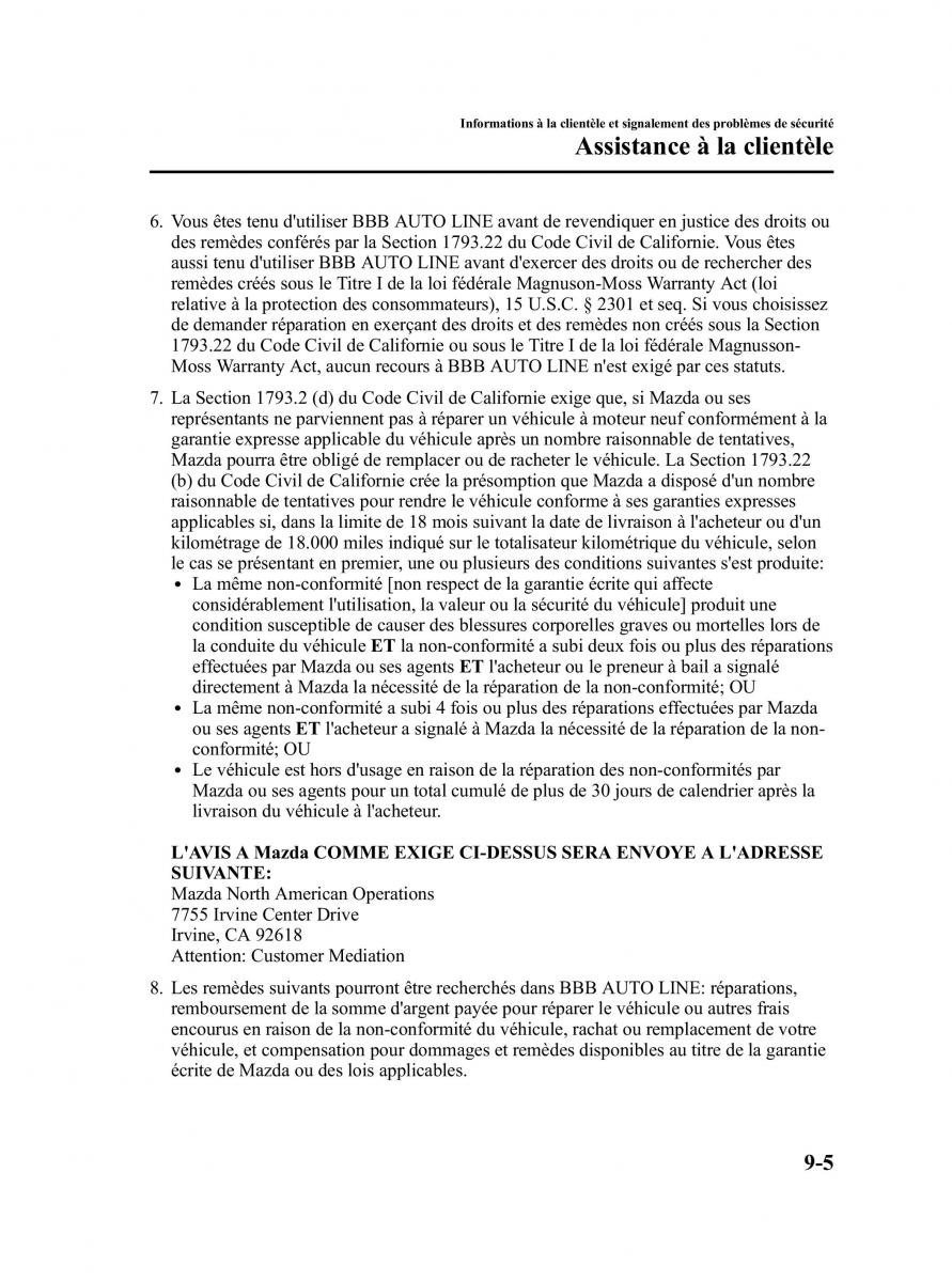 Mazda MX 5 Miata NC III 3 manuel du proprietaire / page 423