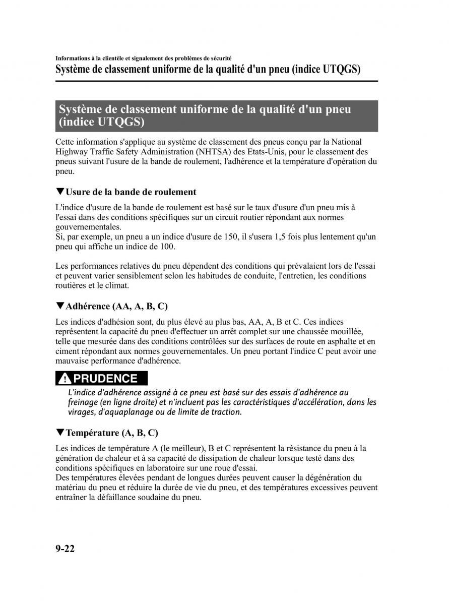 Mazda MX 5 Miata NC III 3 manuel du proprietaire / page 440