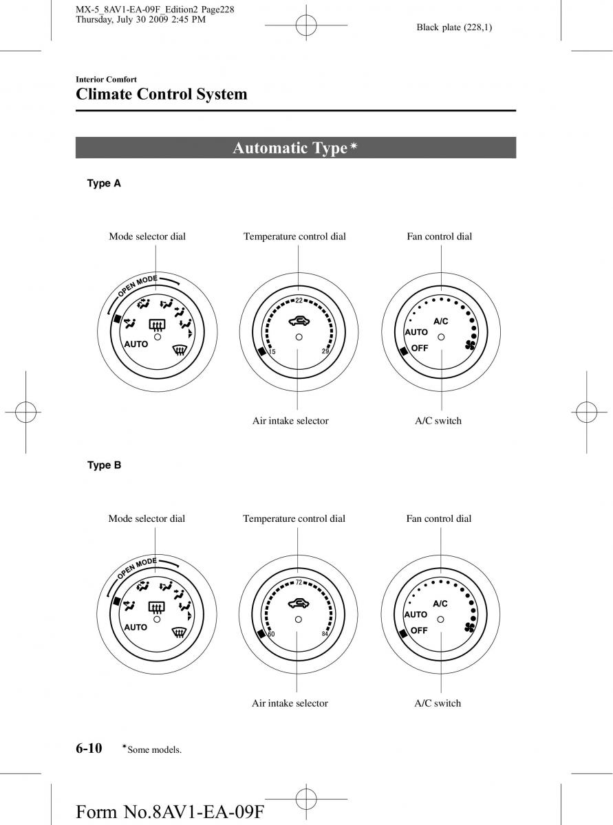 Mazda MX 5 Miata NC III 3 owners manual / page 228