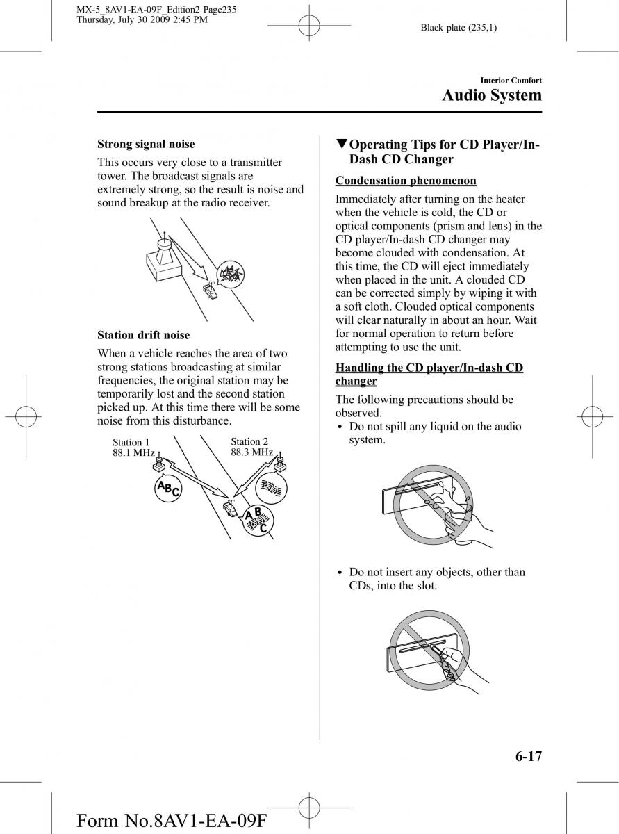 Mazda MX 5 Miata NC III 3 owners manual / page 235