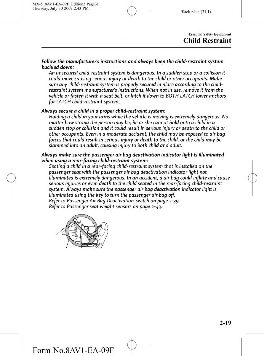 Mazda MX 5 Miata NC III 3 owners manual / page 31