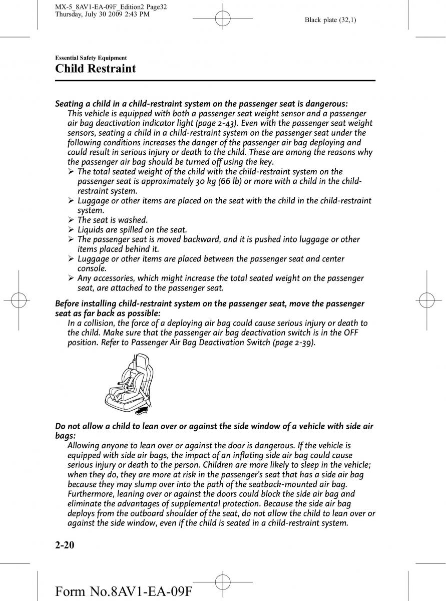 Mazda MX 5 Miata NC III 3 owners manual / page 32