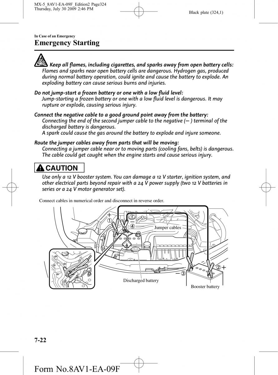 Mazda MX 5 Miata NC III 3 owners manual / page 324