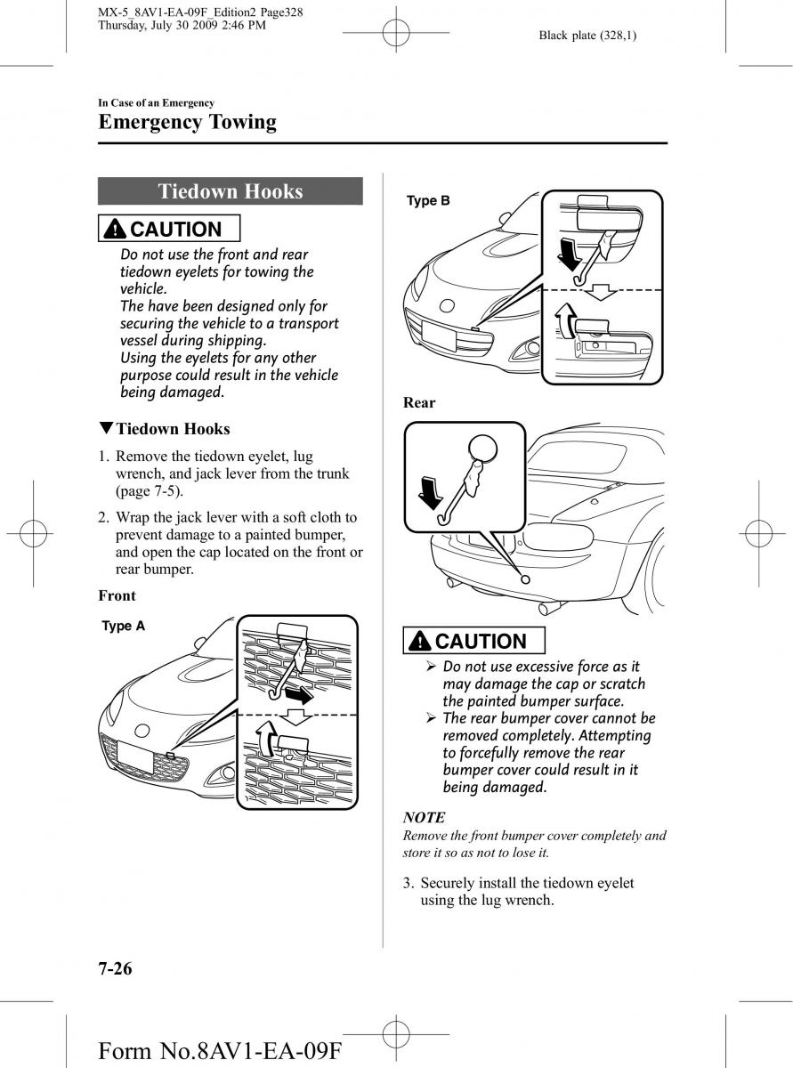 Mazda MX 5 Miata NC III 3 owners manual / page 328