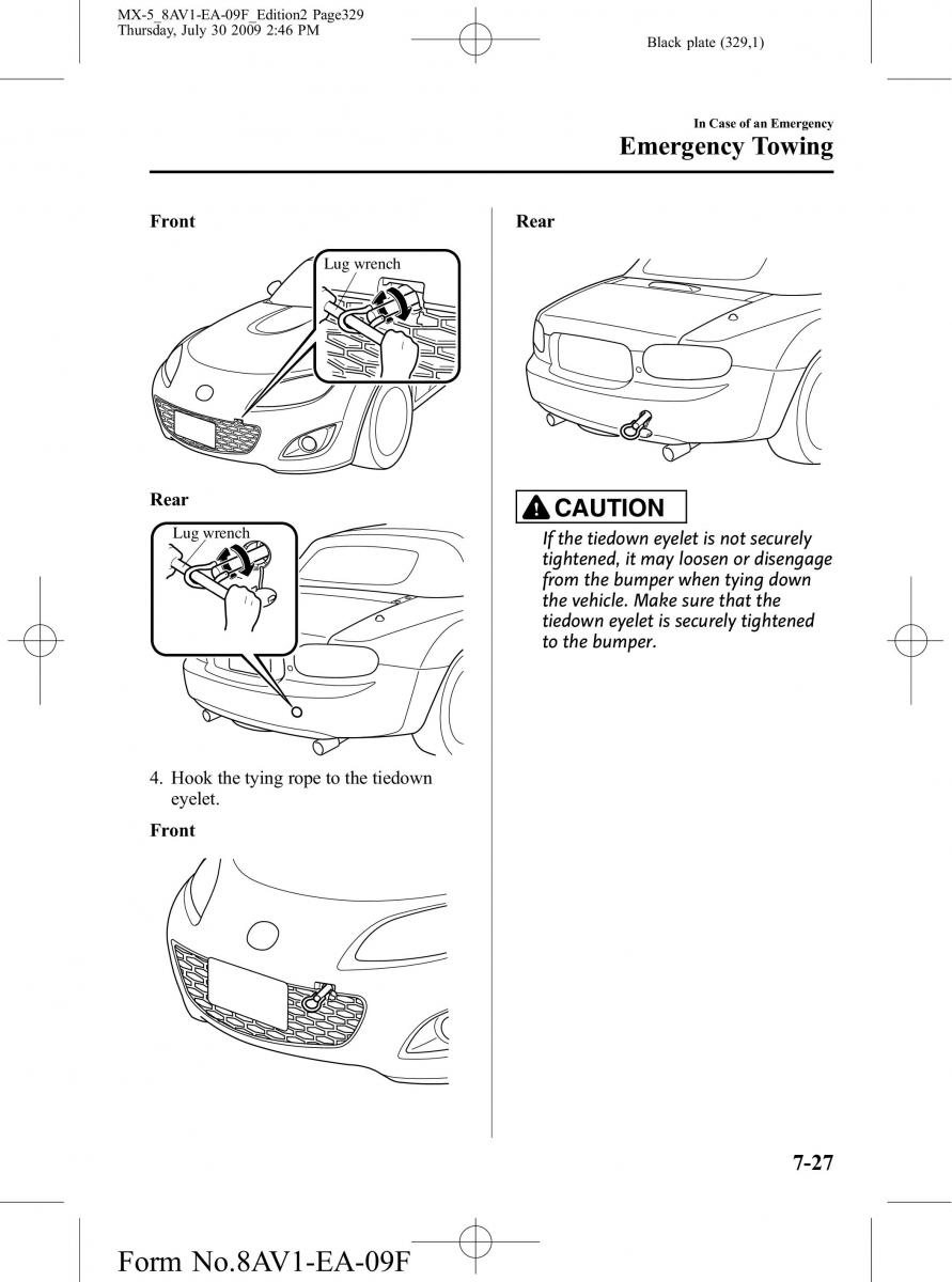 Mazda MX 5 Miata NC III 3 owners manual / page 329