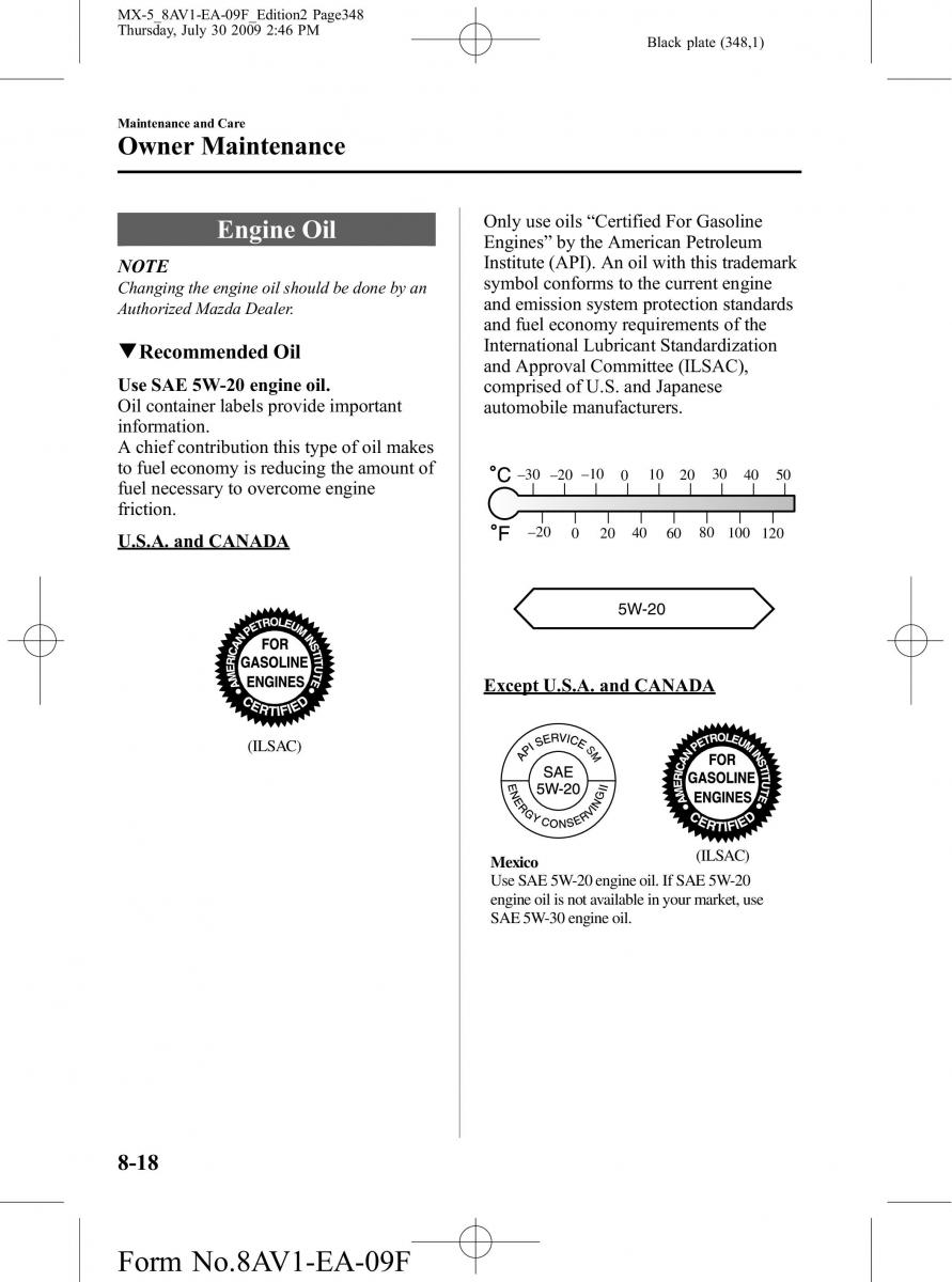 Mazda MX 5 Miata NC III 3 owners manual / page 348