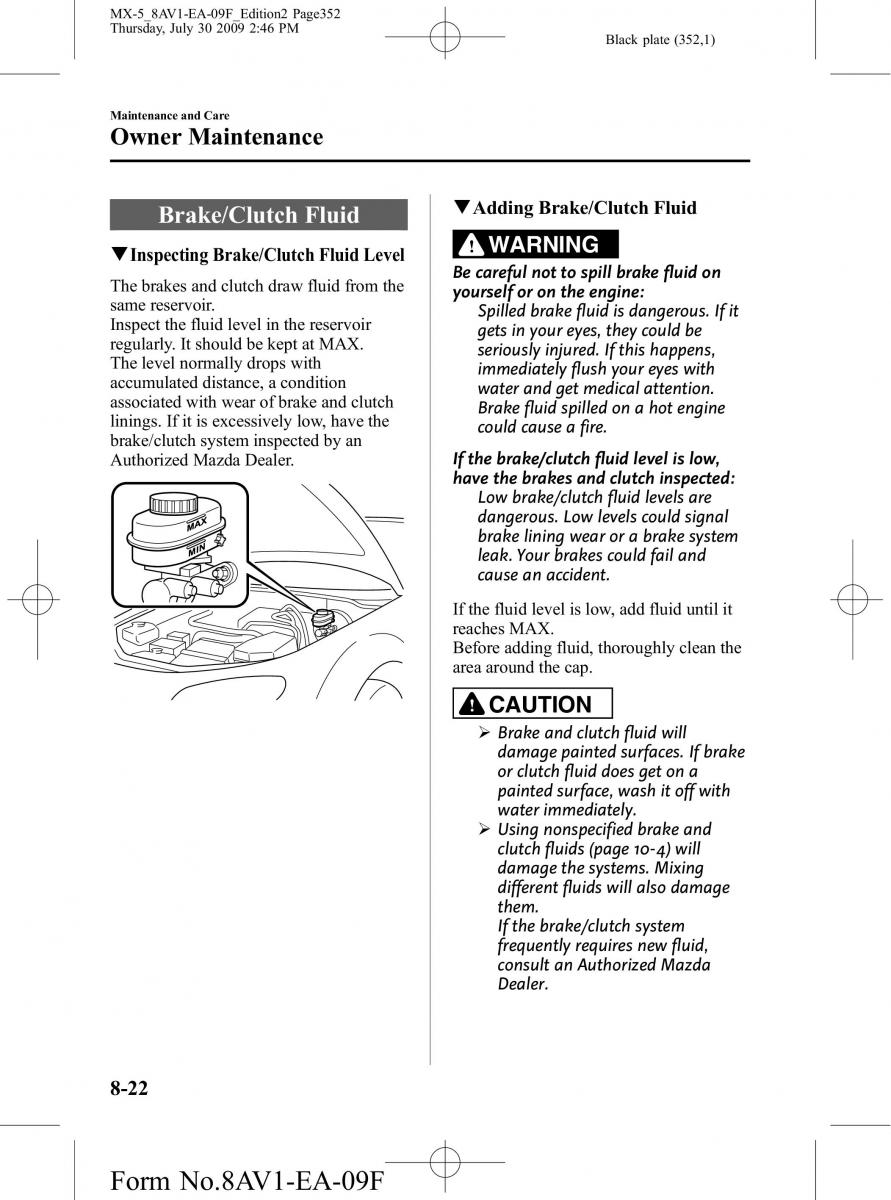 Mazda MX 5 Miata NC III 3 owners manual / page 352