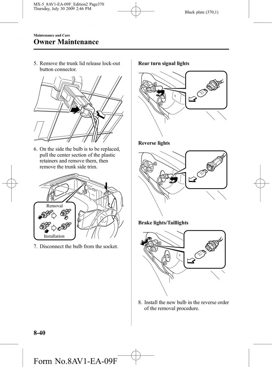 Mazda MX 5 Miata NC III 3 owners manual / page 370