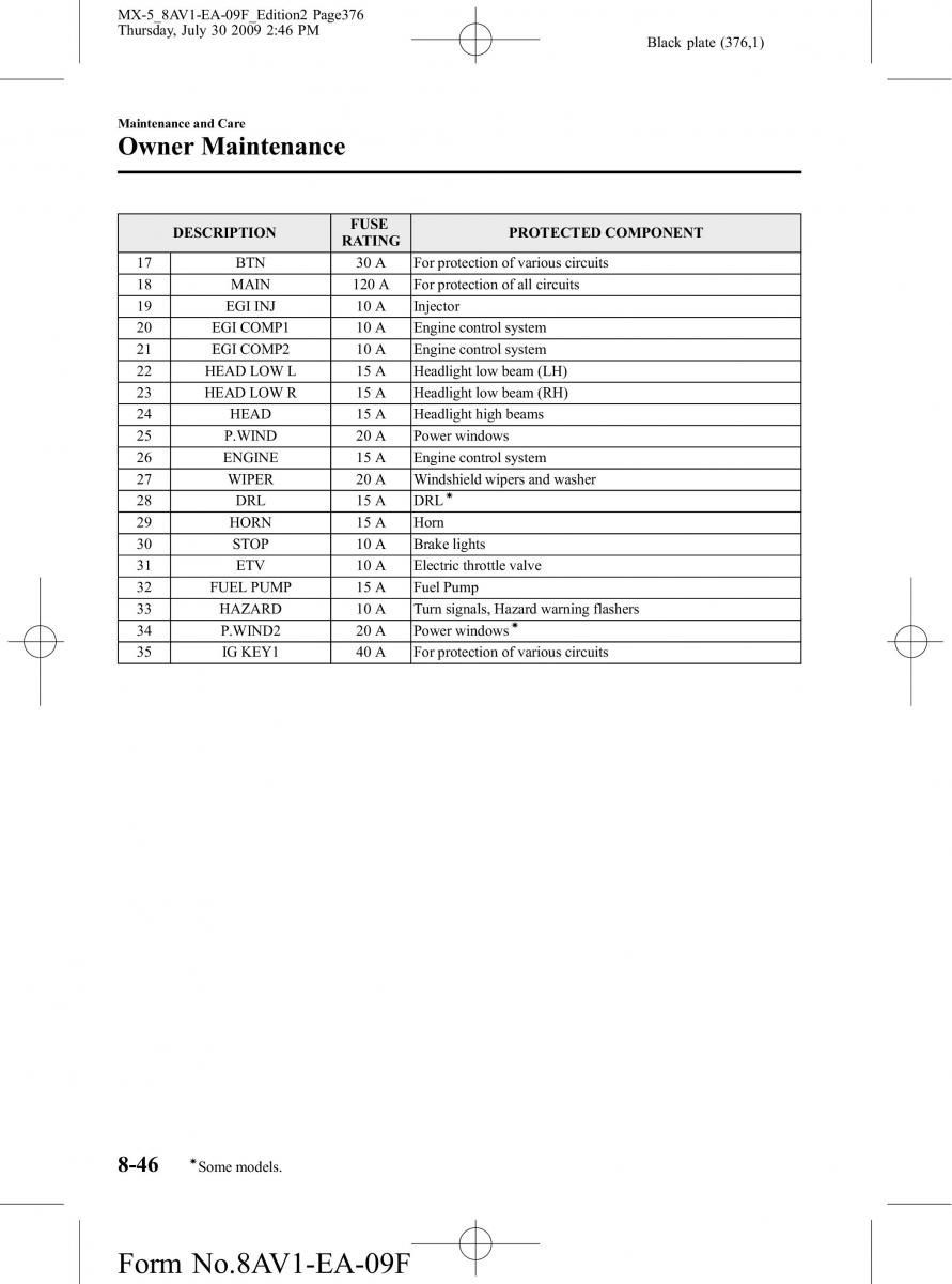 Mazda MX 5 Miata NC III 3 owners manual / page 376