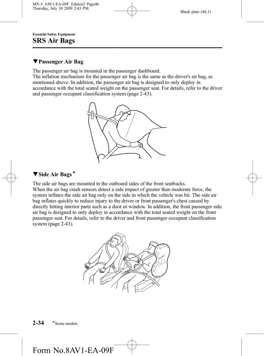 Mazda MX 5 Miata NC III 3 owners manual / page 46