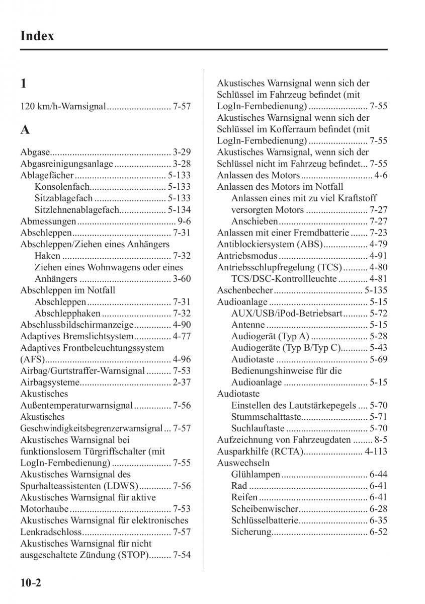 Mazda MX 5 Miata ND IV 4 Handbuch / page 586