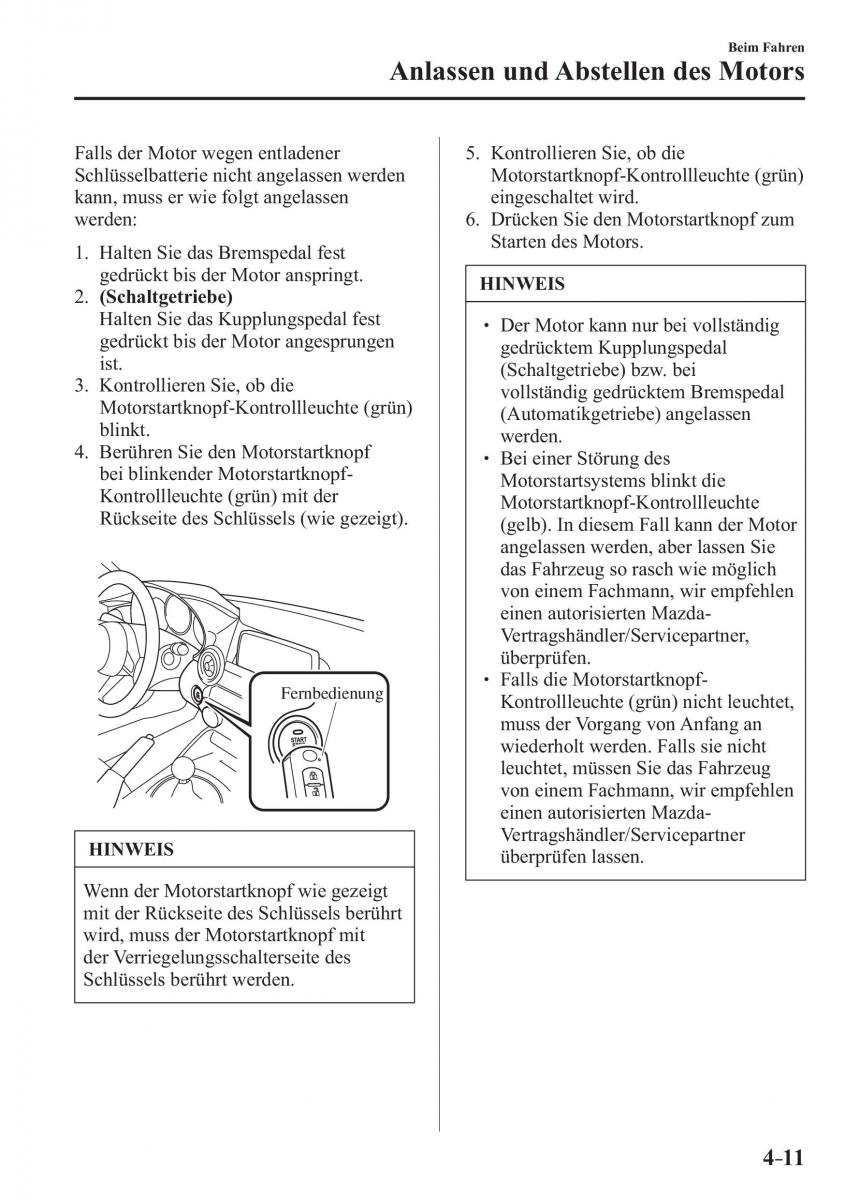 Mazda MX 5 Miata ND IV 4 Handbuch / page 149