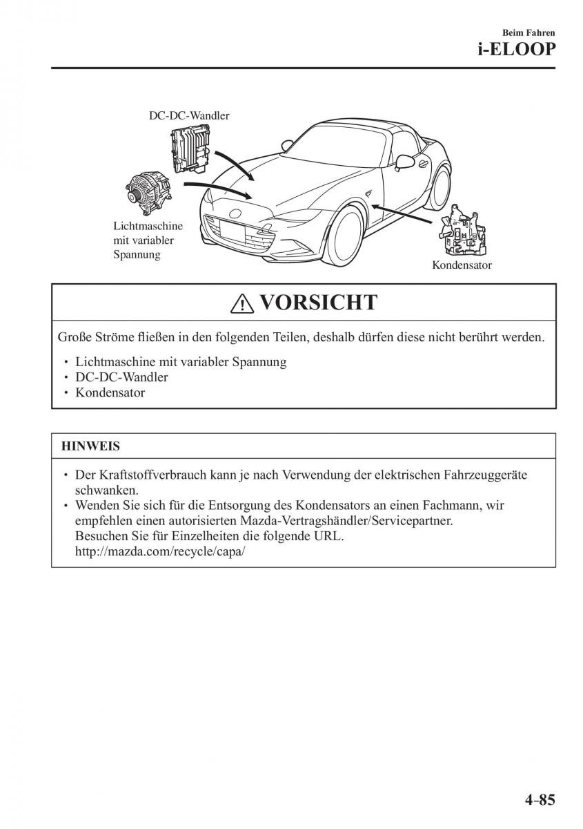 Mazda MX 5 Miata ND IV 4 Handbuch / page 223