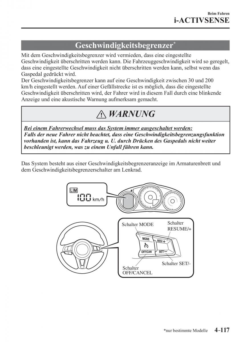 Mazda MX 5 Miata ND IV 4 Handbuch / page 255