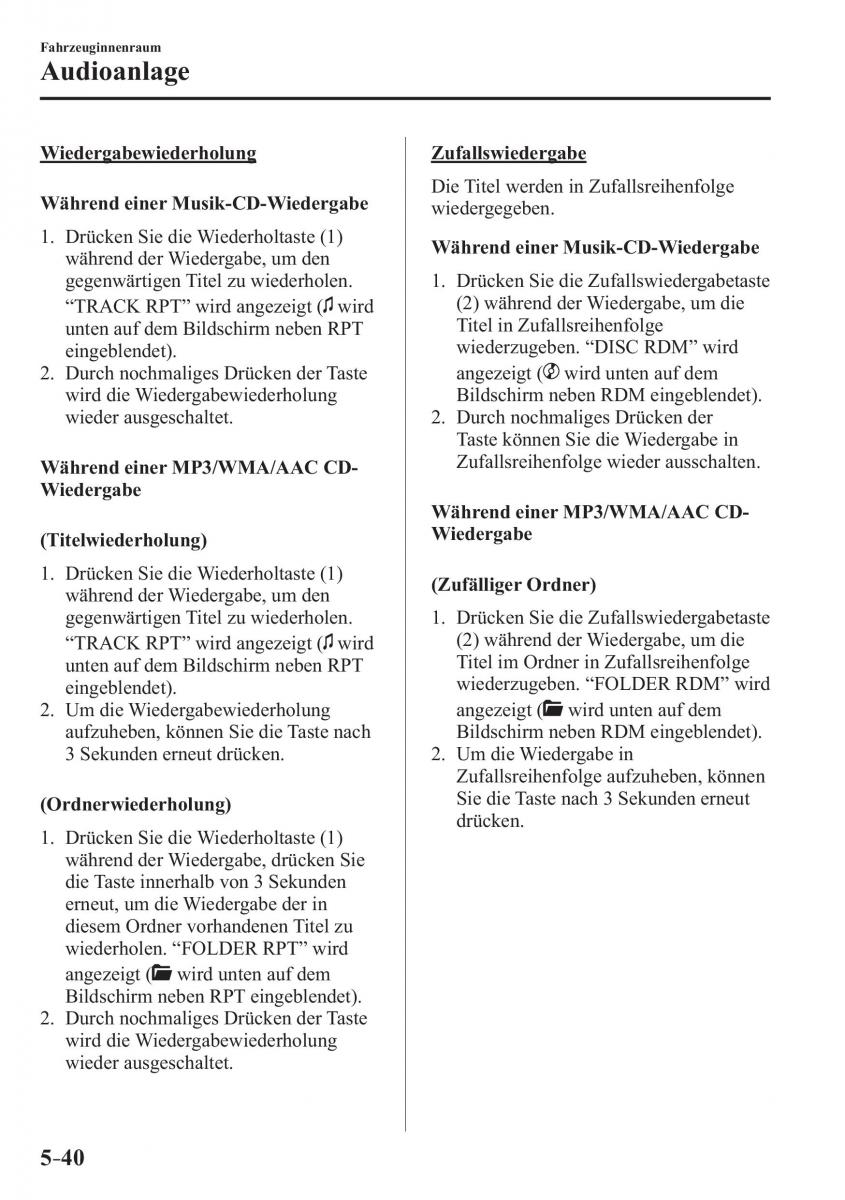 Mazda MX 5 Miata ND IV 4 Handbuch / page 326