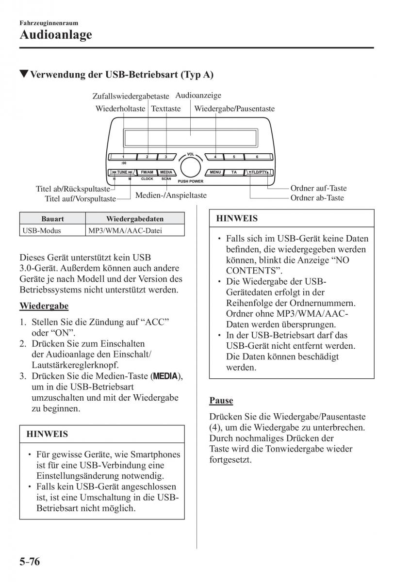 Mazda MX 5 Miata ND IV 4 Handbuch / page 362