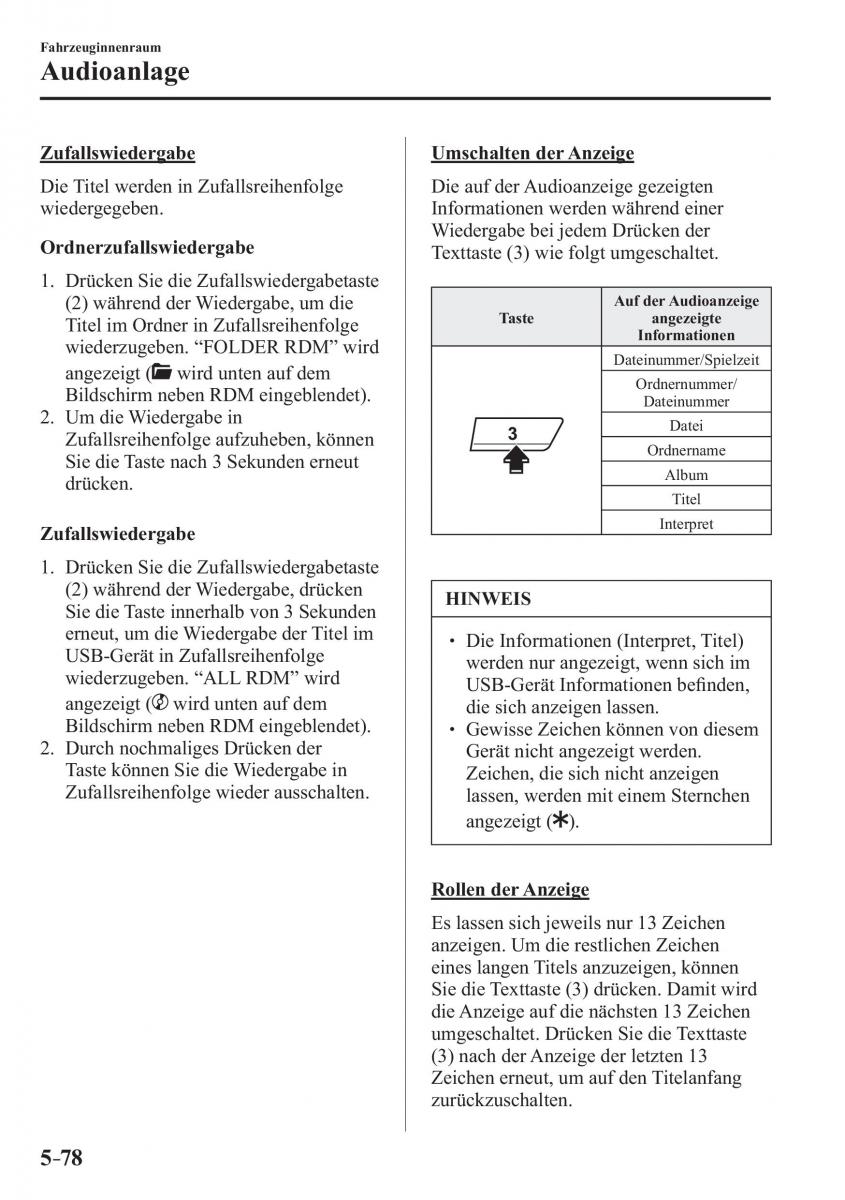 Mazda MX 5 Miata ND IV 4 Handbuch / page 364