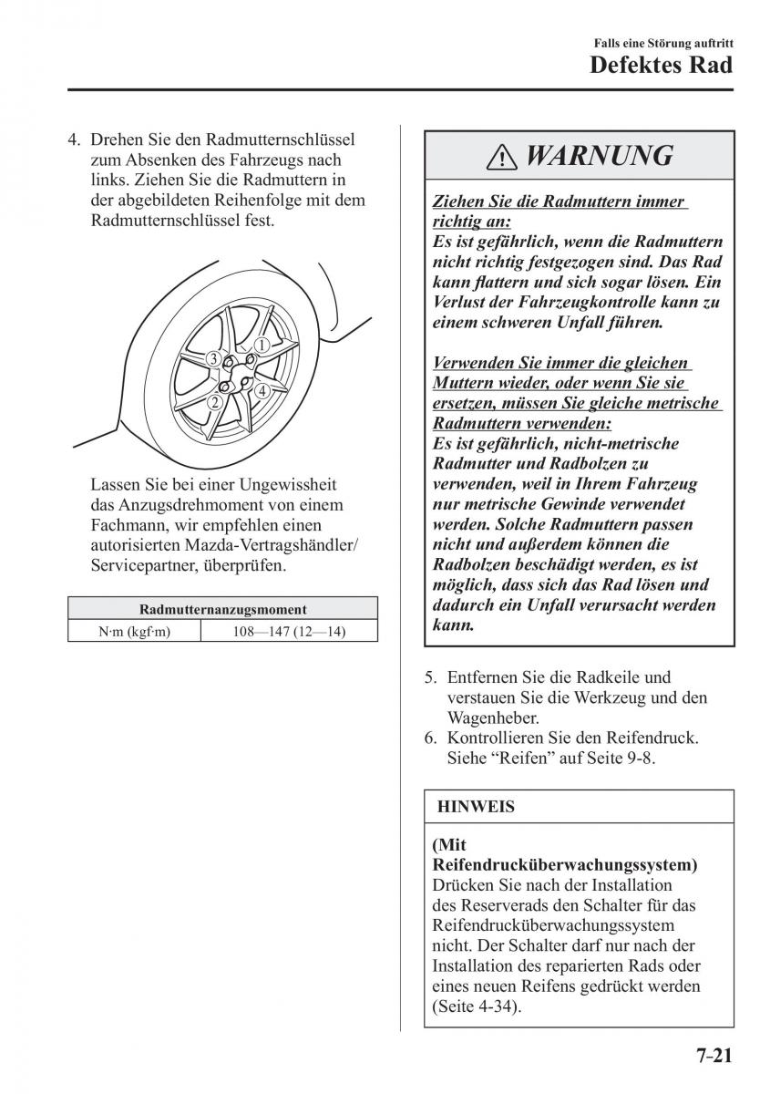 Mazda MX 5 Miata ND IV 4 Handbuch / page 513