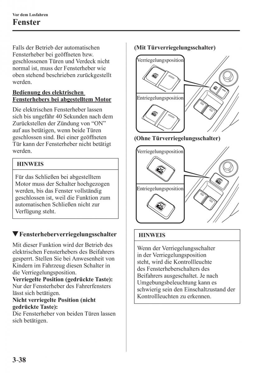 Mazda MX 5 Miata ND IV 4 Handbuch / page 116