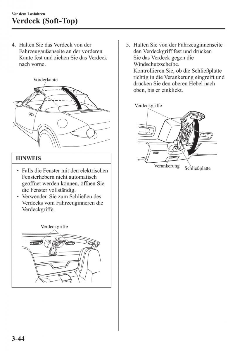 Mazda MX 5 Miata ND IV 4 Handbuch / page 122