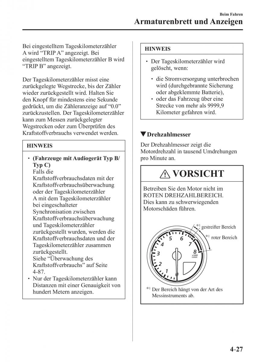 Mazda MX 5 Miata ND IV 4 Handbuch / page 165